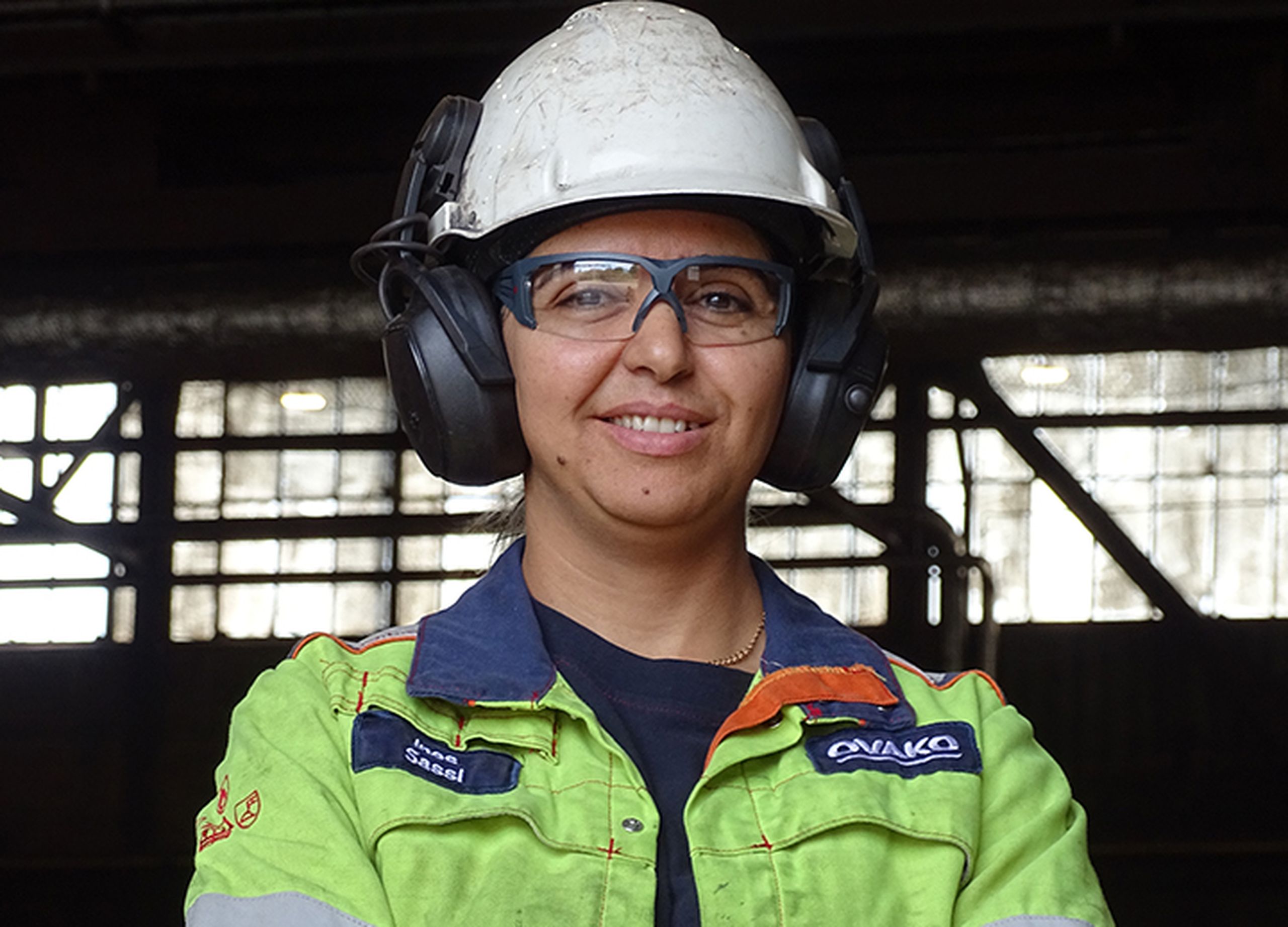 woman in steel industry