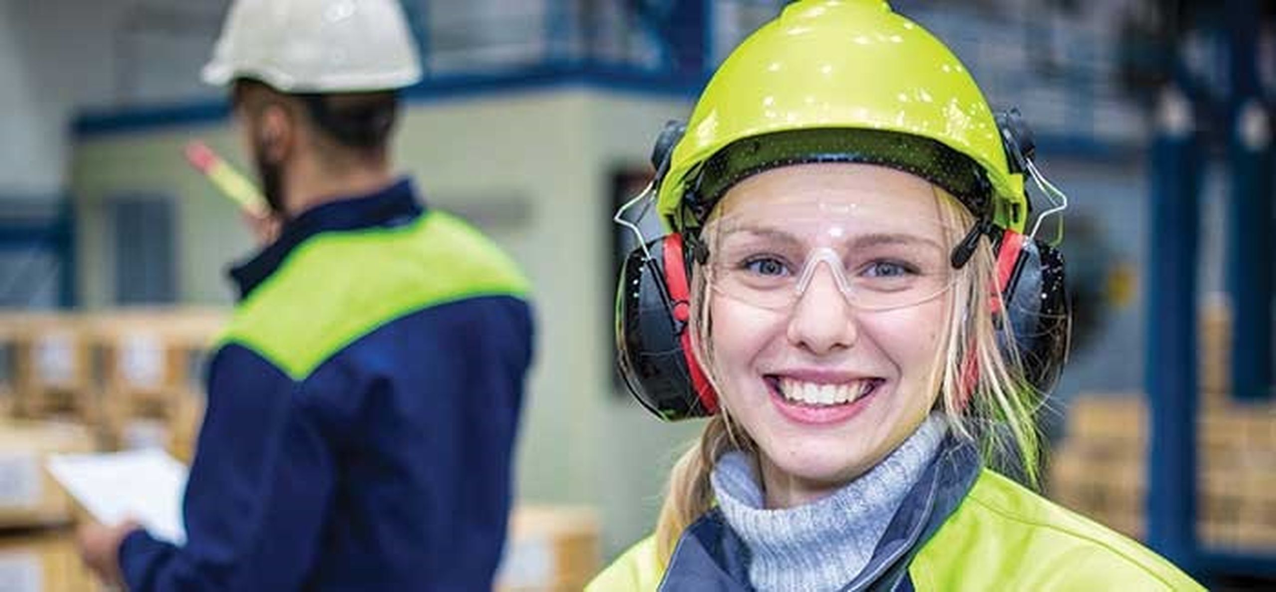 Woman in steel industry
