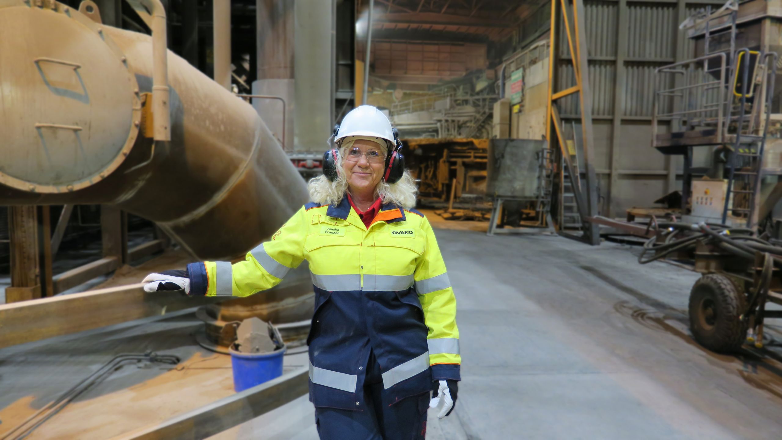 An Ovako operator in the mill