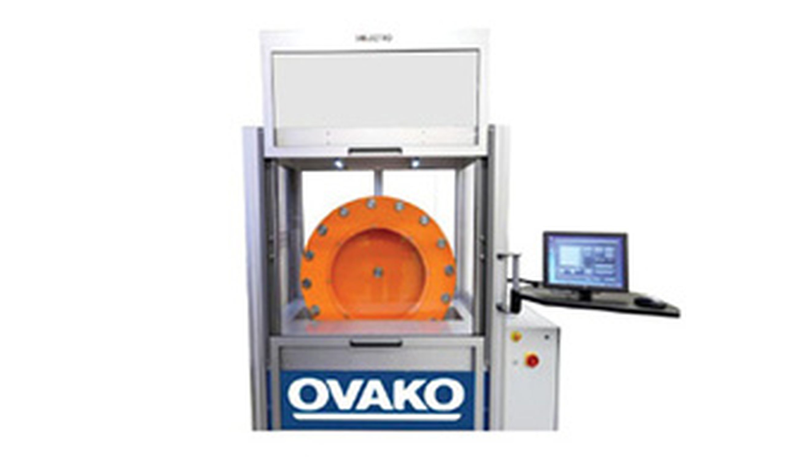 A specific machine designed to measure the wear resistance of steel